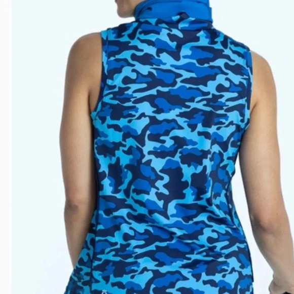 Kinona Keep it Covered Hidden in Sight Blue SPF 50+ Golf Top - Picture 2 of 6